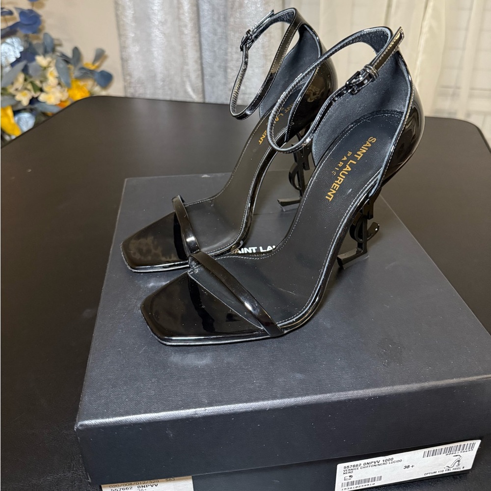 Saint Laurent Glossy Black Heels